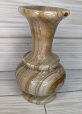 Hand Carved Onyx Stone Vase