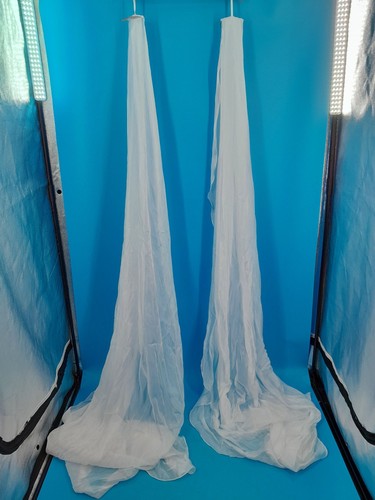 White gymnastics silk fabric - white,