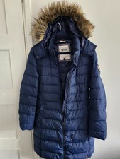 Tommy Hilfiger Faux Fur Hooded Down&Feather Jacket Women's Size Large