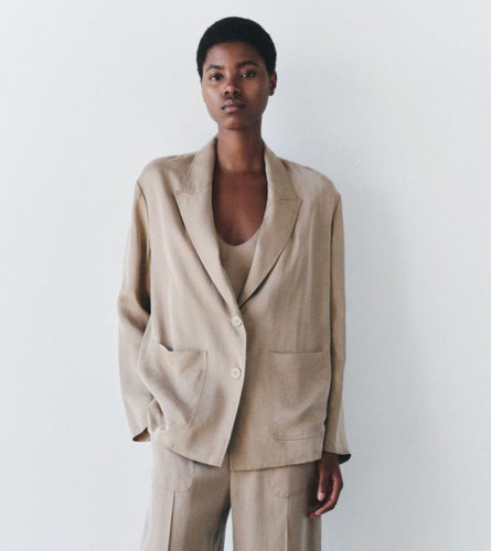 Zara collection flowing blazer - zara,
