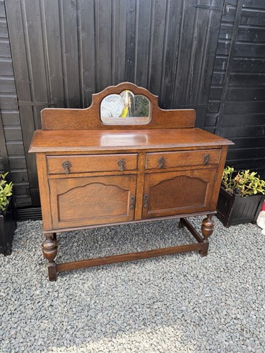 Antique oak sideboard - antique,