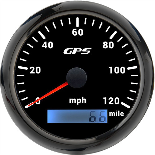 85mm gps speedometer 120 mph - 120,