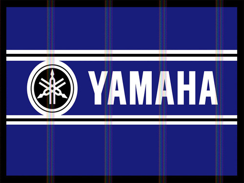 Yamaha metal sign - sign, retro