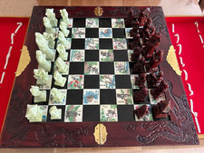 Rare Chinese 32 Piece Chess Set. Vintage Retro Unique used
