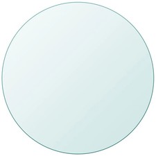 WALPLUS Table Top Tempered Glass Round 400mm Replacement Surface