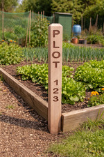 Wooden Allotment Plot Number