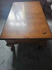 Wooden Table With Chess And