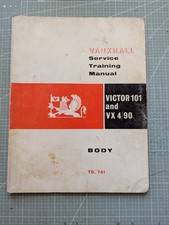 1965 Vauxhall Victor Series FC 101 & VX 4/90 Service Training Manual 'Body'