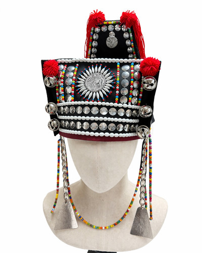 Vintage akha tribe headdress - vintage,