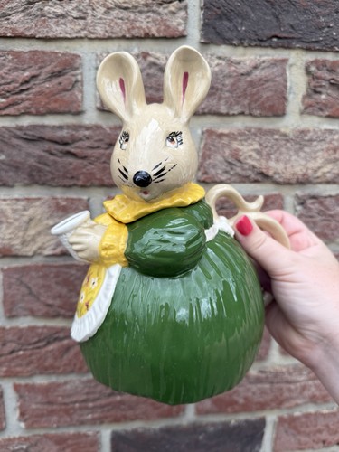 Vintage rabbit bunny teapot - vintage,