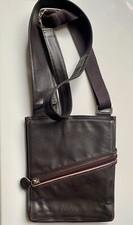 Radley Small Size Messenger Brown Leather Shoulder Across Body Pocket Handbag