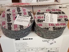 (10) 3M Scotch Brite EXL Unitized Deburring Wheel 2S Fine 3” x 1/4” x 3/8”