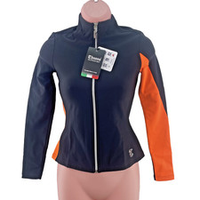 Thuono Performance Figure Skating Jacket, Size Adult XS, Black/Orange