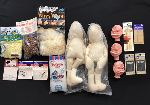 Doll making supplies lot - doll,