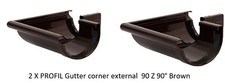2 X PROFIL Gutter corner