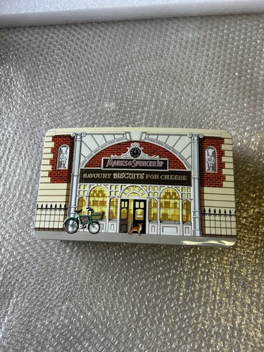 Savoury biscuit tin empty - tin,