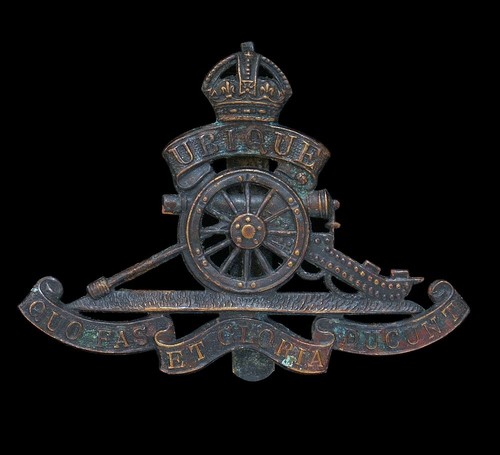 Royal artillery cap - artillery, badge