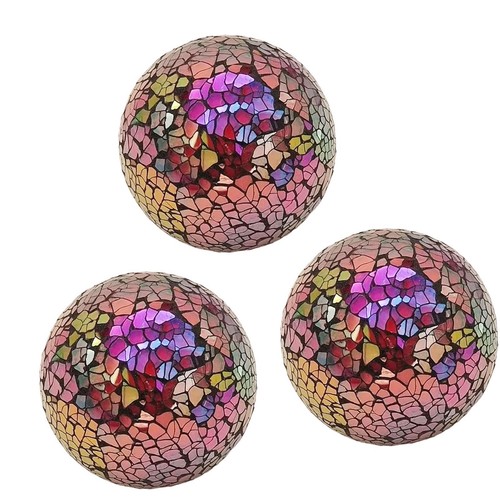 3pcs glass mosaic balls dining - mosaic,