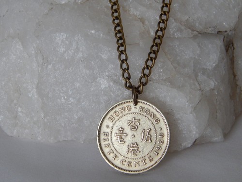 1980 hong kong cents coin - 50,