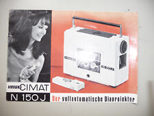 Instructions slide projector CIMAT N 150J ORIGINAL LEAFLET