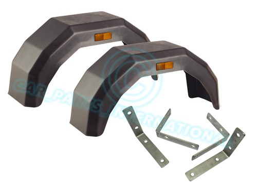 Plastic trailer mudguards - 2x,