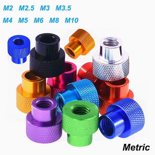 Knurled thumb nut colourful - knurled,