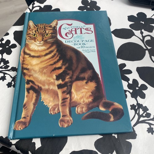 Victorian cats decoupage book - victorian,