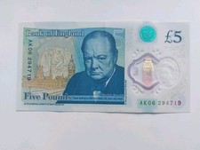 £5 Note AK06 294719