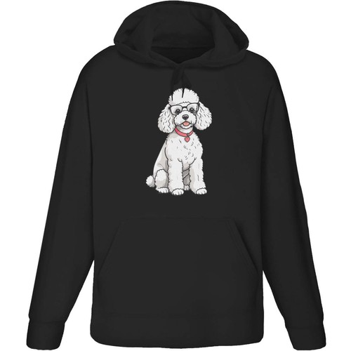 Poodle wearing glasses - wearing, glasses'