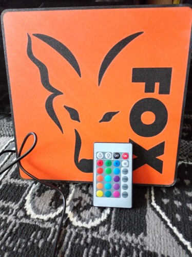 Printed fox led bivvy light - printed,