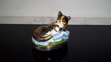 Halcyon Days Enamel Box Shakespeare Bonbonniere A Necessary Cat Tortoiseshell