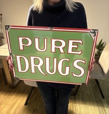 Pure Drugs Enamel Sign -