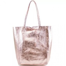 Ladies Real Leather Shopper Bag – Small Soft Shoulder Tote Handbag VP8102