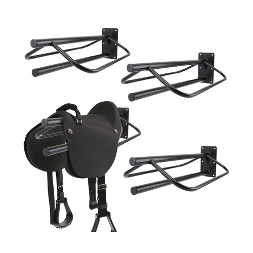 Pack saddle rack with pad - with,