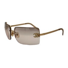 Chanel Rimless Sunglasses Gold