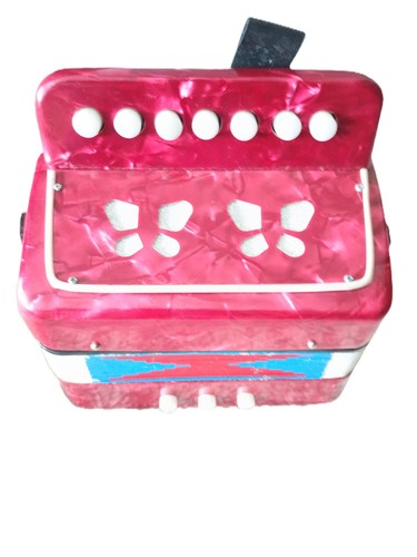 Accordian key red - 7, red,