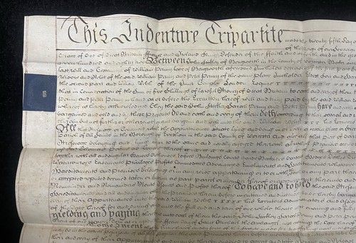 George iii vellum - vellum, indenture