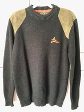 RYDALE 100% WOOL shooting sweater MEDIUM pheasant motif dark green BNWOT