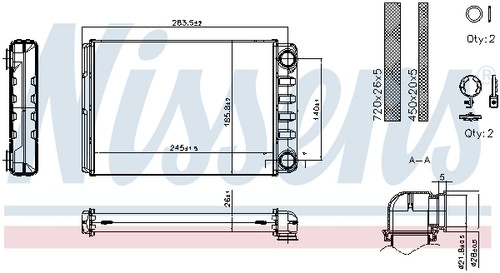 Fits nissens 707351 jeep - fits,