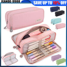 Pencil Case for Girls Boys Large Pencil Cases Big Capacity with 3 Compartments