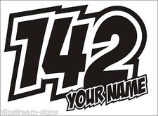 3x Race Number and Name