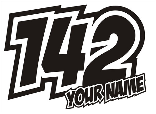 Race number and name - 3x,