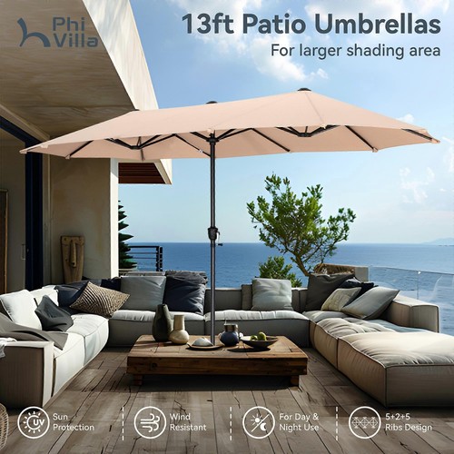 Garden parasol double sided - garden, double-sided