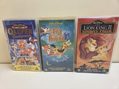 Walt disney vhs - vhs, x3