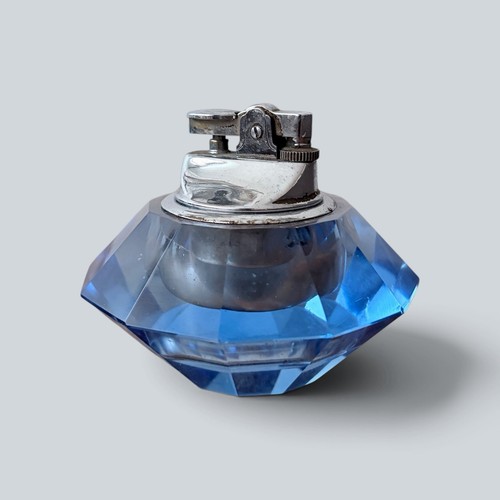 Vintage blue faceted - blue,