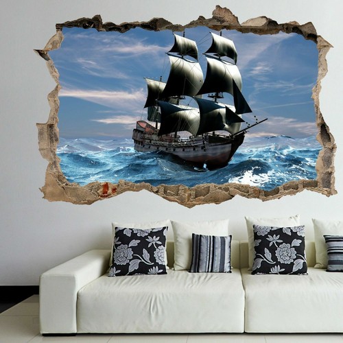 Pirate ship wall art - pirate,