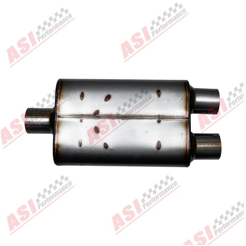 Stainless muffler center - muffler, 2.5"