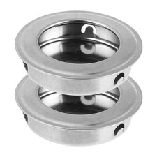  2 Pcs Stainless Steel Door Handle Round Handles Internal Furniture Knobs