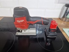 Milwaukee M12JS 12v Cordless Sub Compact Jigsaw + 2 batteries bare