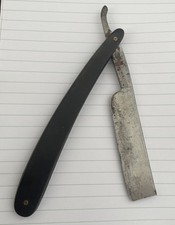 ANTIQUE VICTORIAN C.1891 ? WADE AND BUTCHER STRAIGHT CUT THROAT RAZOR 16.5cm